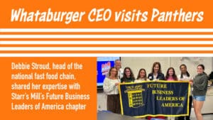 Whataburger CEO visits Starr’s Mill