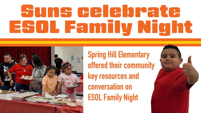 Spring Hill celebrates ESOL Family Night