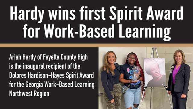 FCHS’s Hardy wins first Spirit Award for Work-Ba...