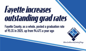 Fayette increases outstanding graduation rates
