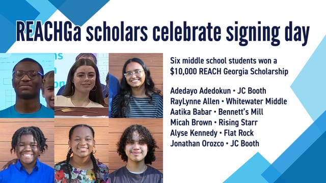 REACH Georgia scholars celebrate signing day