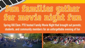 Spring Hill families gather for movie night fun