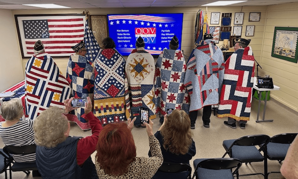 Quilts of Valor honors eight local veterans with handcrafted quilts