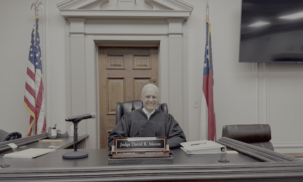 Judge Moore Returns to Spalding County Courtroom...