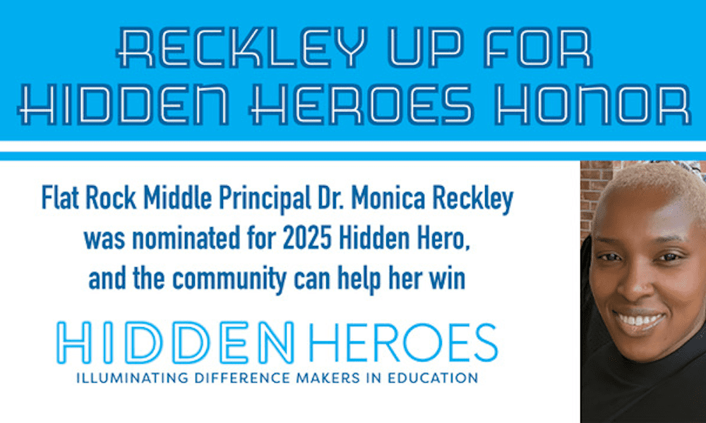 Reckley up for Hidden Heroes honor