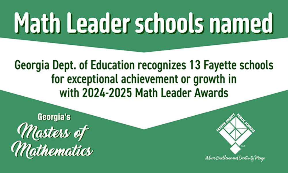 GaDOE recognizes Math Leader schools
