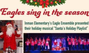 Inman Elem. sings in season with ‘Santa’s ...