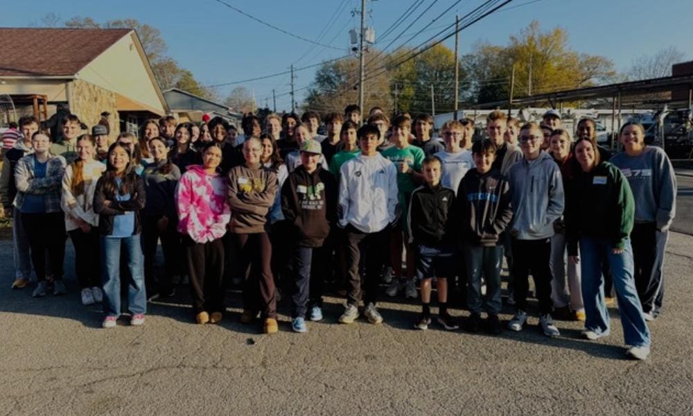 150 Church Youth Volunteer for Christmas Service...