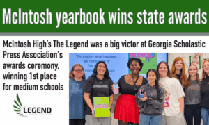 McIntosh yearbook wins state awards