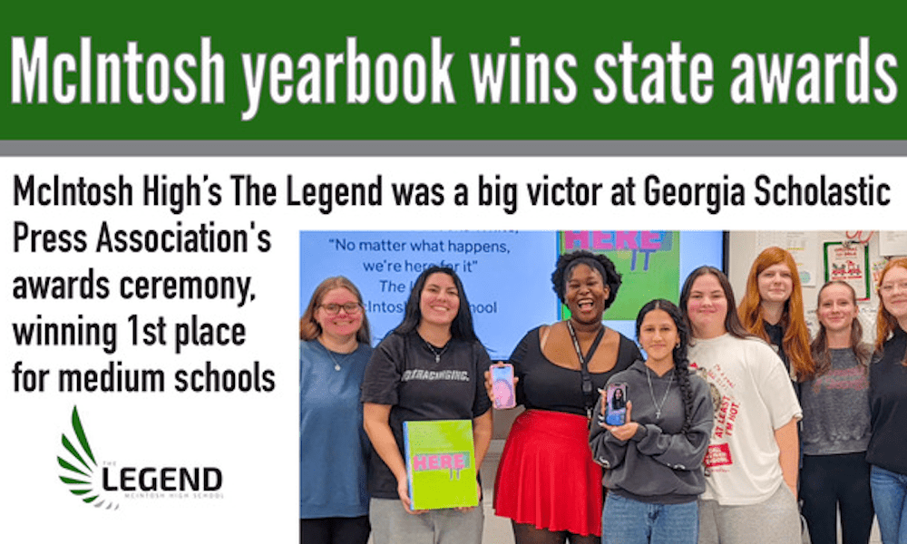 McIntosh yearbook wins state awards