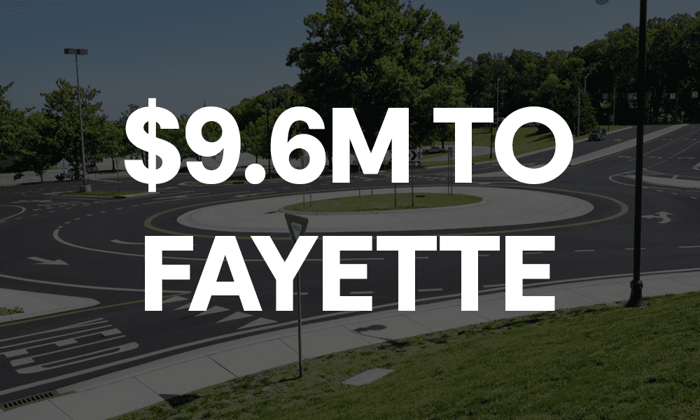 Fayette County to Receive $9.6M for Roundabouts,...