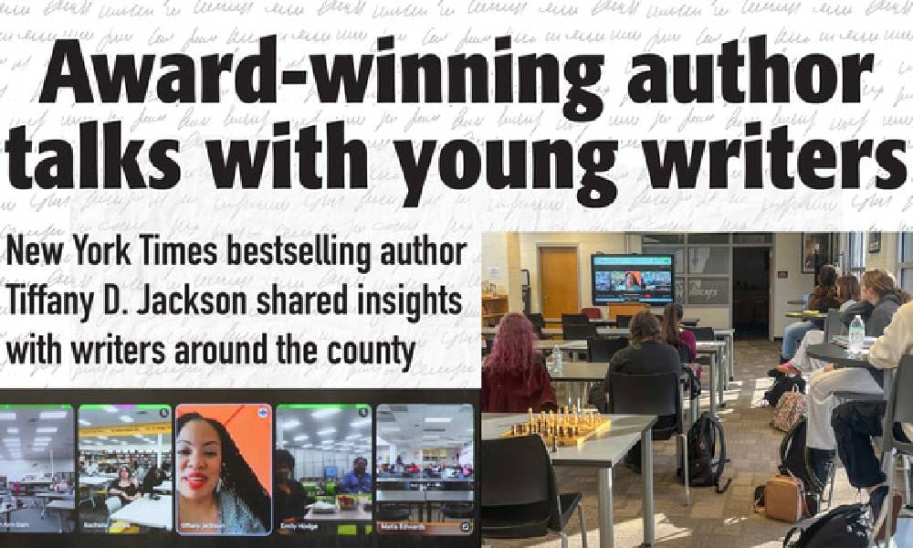 Award-winning author talks with young writers