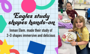 Inman studies 2-D shapes hands-on