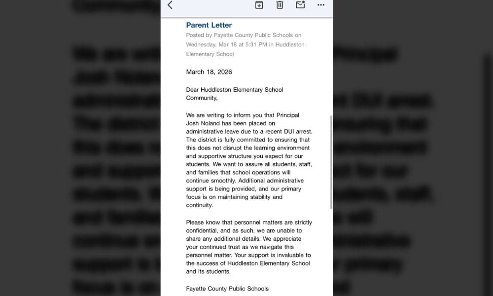 Huddleston Principal Arrested for DUI; Community Rallies