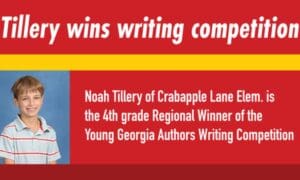 Crabapple’s Tillery wins writing competition