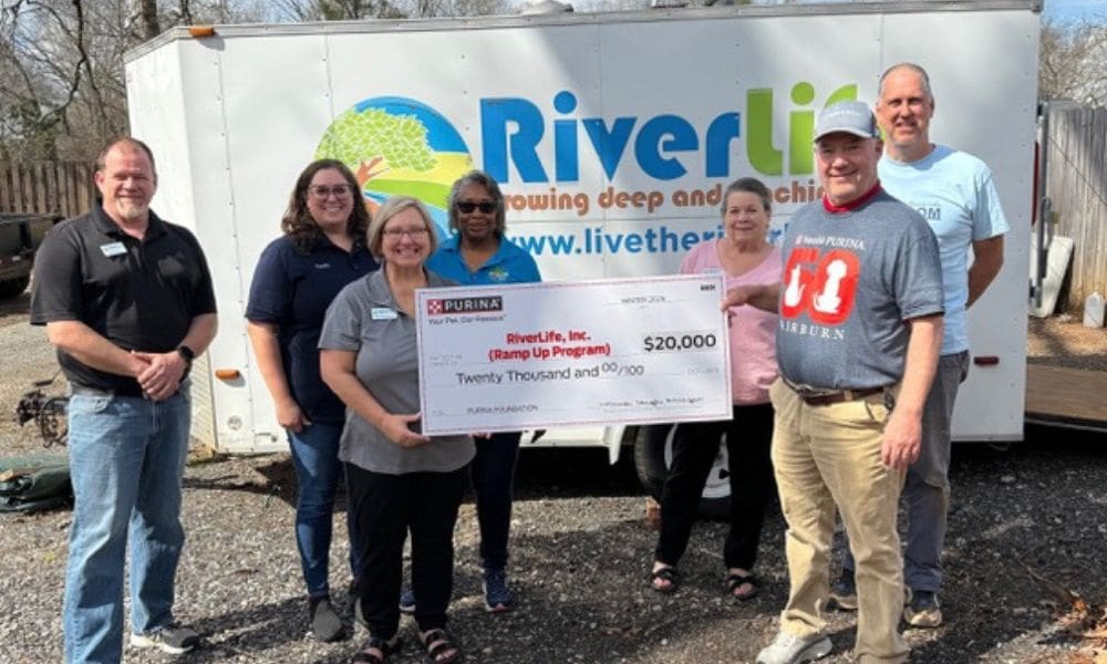 Purina Fairburn Delivers $20,000 to RiverLife to Expand Wheelchair Ramp Access for Local Families