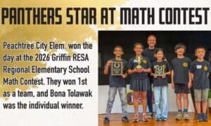 Peachtree City Elem. wins big at region math con...