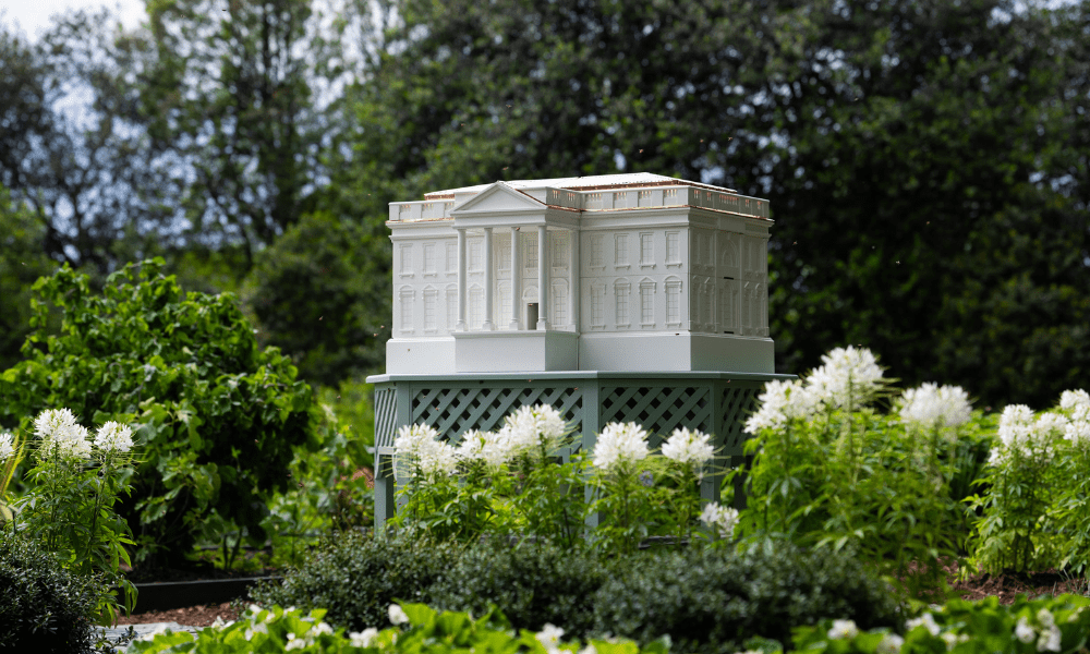 First Lady Melania Trump Unveils New Beehive on South Lawn