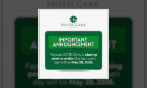 Fayette Care Clinic to Close After 20 Years Serv...
