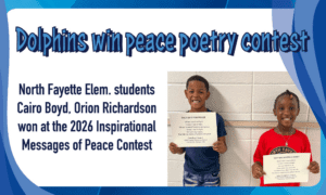 North Fayette pair win in peace poem contest