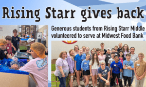 Rising Starr gives back at food bank