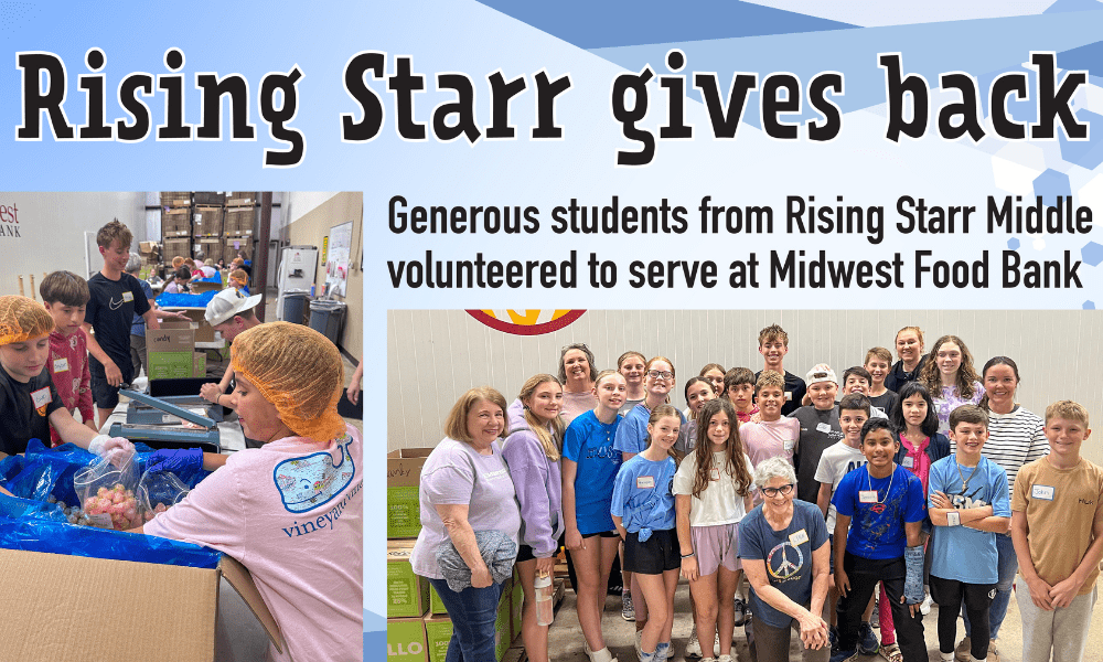 Rising Starr gives back at food bank