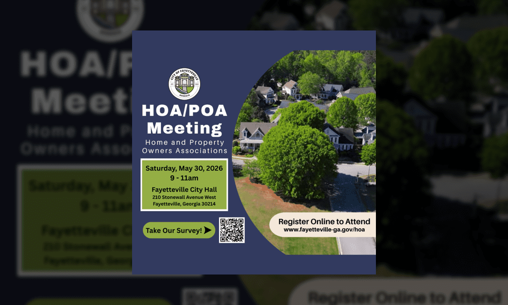 Fayetteville to host May 30 HOA/POA City Meeting with Town Hall format