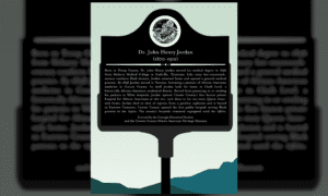 Historical Marker to Honor Dr. John Henry Jordan...