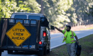 Litter Crew Keeps County Clean