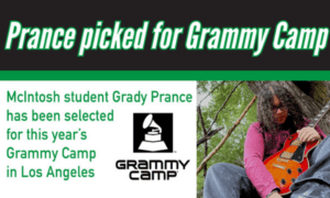 McIntosh’s Prance picked for Grammy Camp