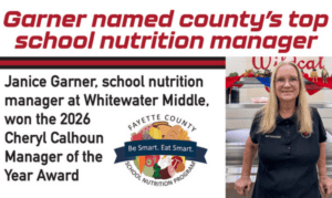 Garner named top school nutrition manager in county