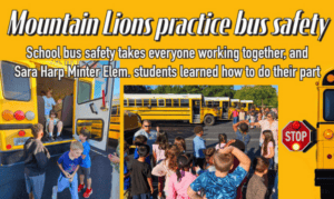 Minter Elem. practices bus safety