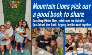 Minter Picks Out a Good Book to Share