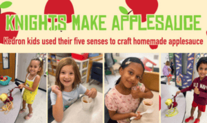 Kedron Uses Senses to Make Applesauce