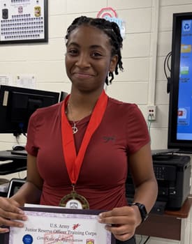 Cadet Major Maleah Stephens, Fayette County High, Drill Team
