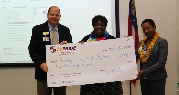 FCHS gets check from AVPRIDE