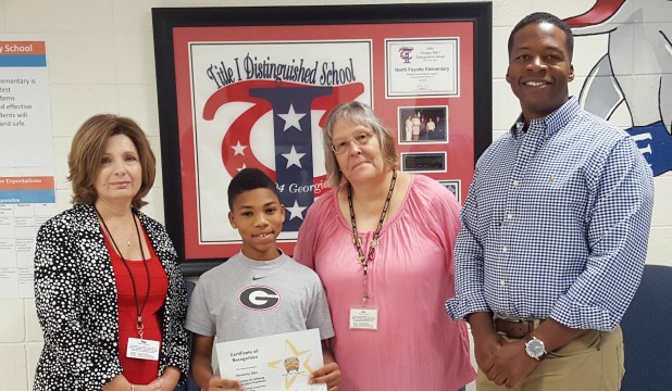 Student cited for bus safety