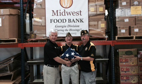 Legion distributes flags