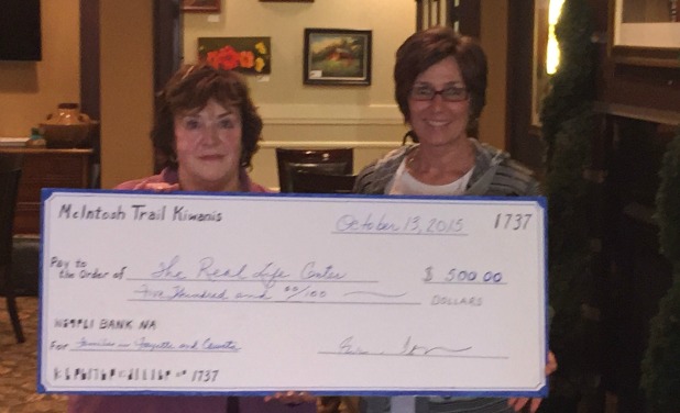 Kiwanis donates to Real Life Center