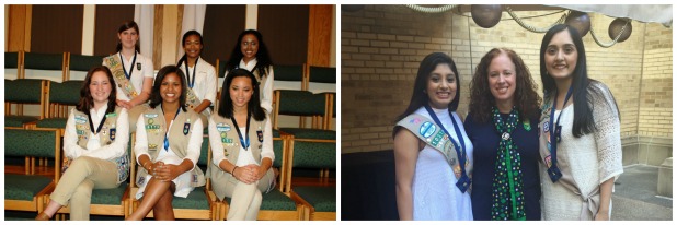 Girl scouts earn Gold Award