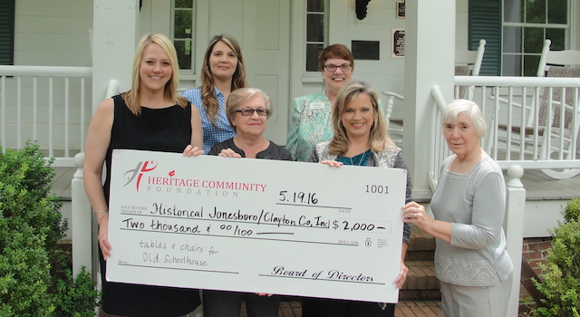 Foundation presents grant to Historical Jonesboro