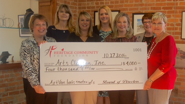 Grant presented to Arts Clayton