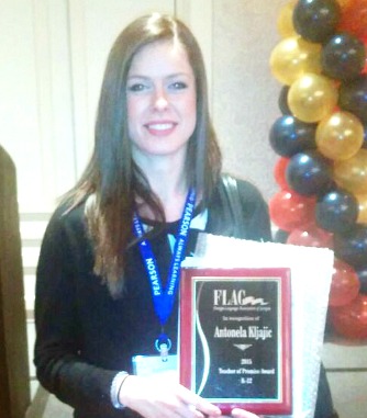 Antonela Kljajic  is 2015 ‘Teacher of Prom...