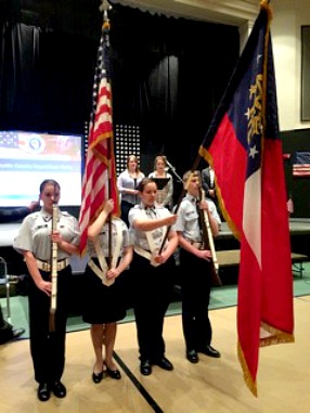 Color Guard demonstrates service, dedication