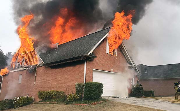 F’ville firefighters had close call in house fir...