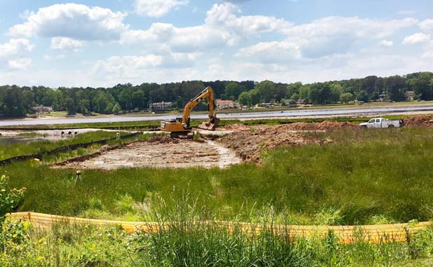 As Lake Peachtree begins to refill, debris may f...