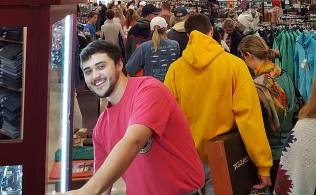 Shoppers crowd aisles in search of bargains